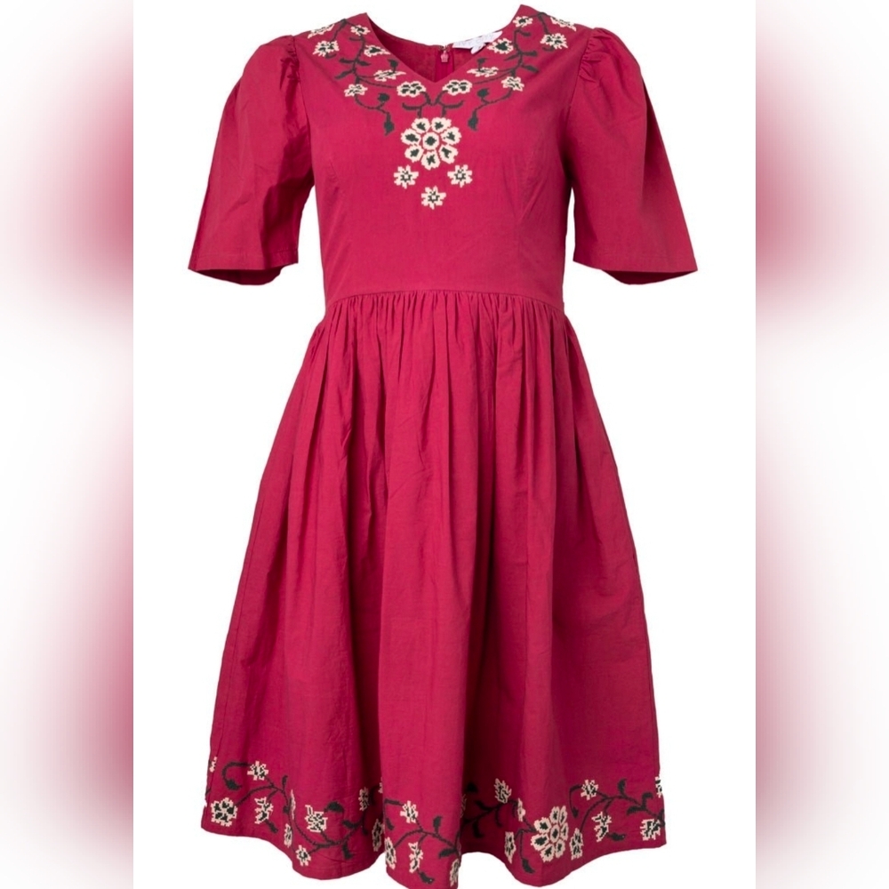 Ivy City Co Heidy Dress Red Wine